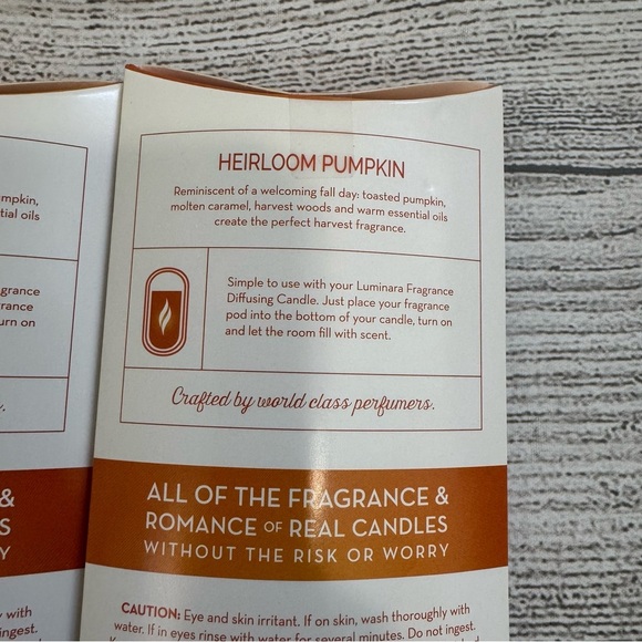 Luminara New 3 Pack Fragrance Pods in Heirloom Pumpkin - Picture 3 of 3